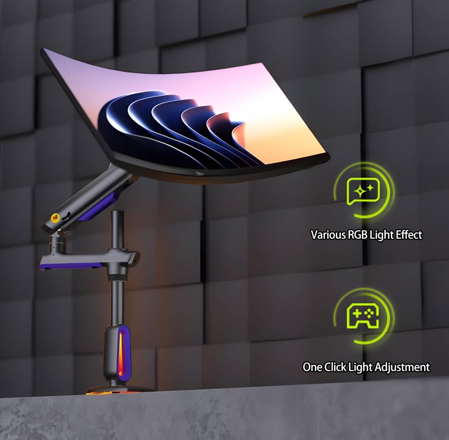 Rack Soporte Gamer Ergonómico para Monitor G80