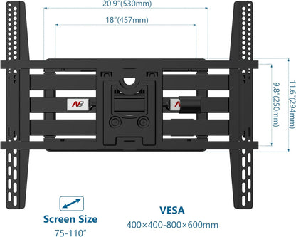 Rack Soporte Para TV Heavy Duty 75" a 110" SP5