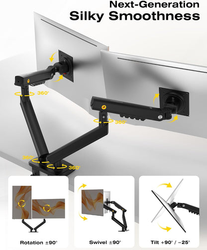 Rack Flexible Ergonómico para 2 Monitores - A5C