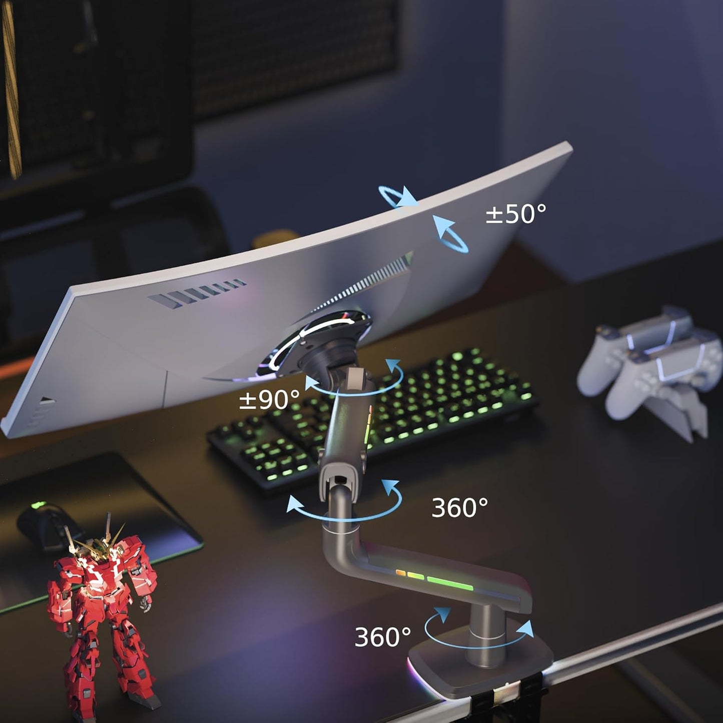 Rack Soporte Gamer Ergonómico para Monitor F5