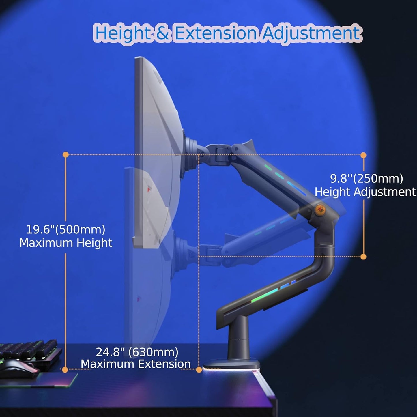 Rack Soporte Gamer Ergonómico para Monitor F5