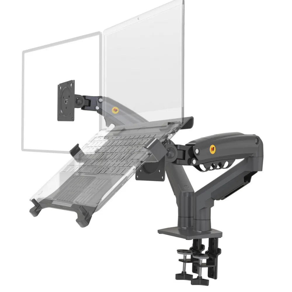 Rack Soporte Ergonómico para 1 PC Portátil y 1 Monitor F160 + FP