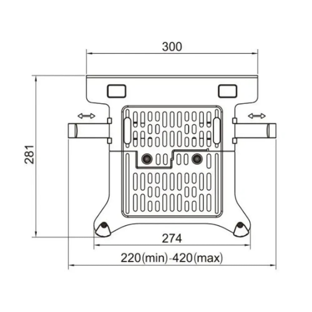Bandeja Ergonómica para PC Portátil FP2