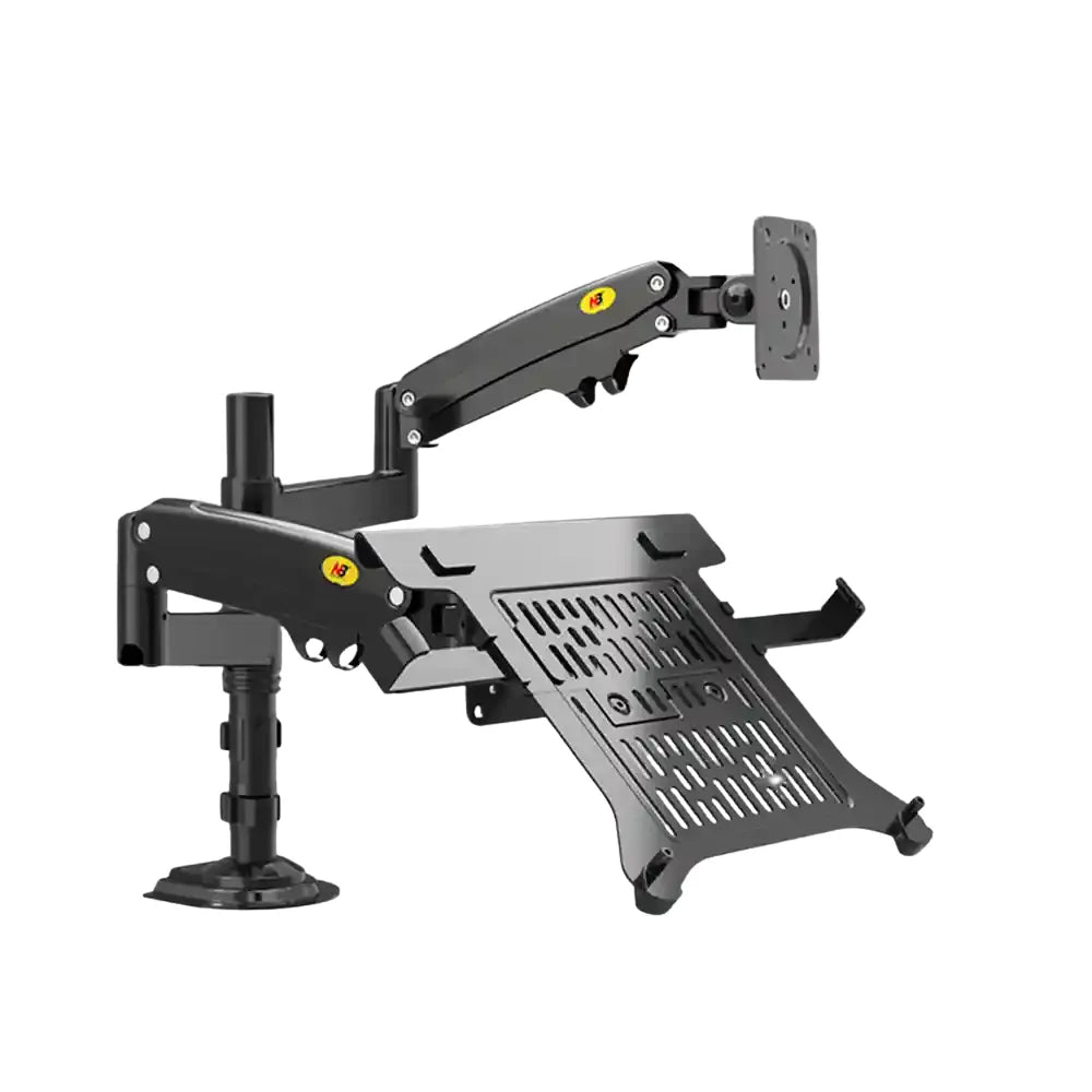 Rack Soporte Ergonómico para 1 PC Portátil y 1 Monitor H180 + FP