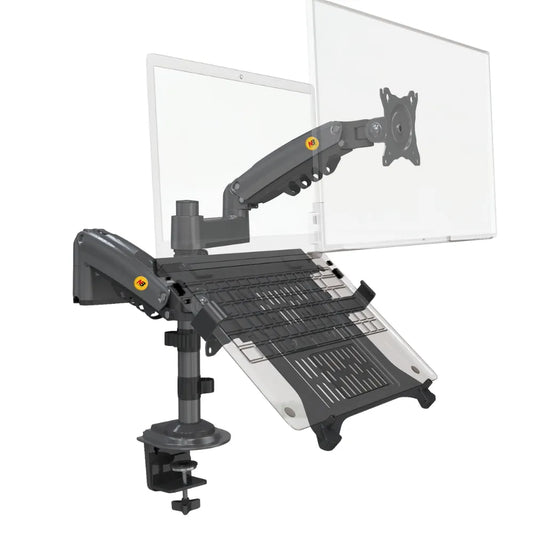 Rack Soporte Ergonómico para 1 PC Portátil y 1 Monitor H180 + FP