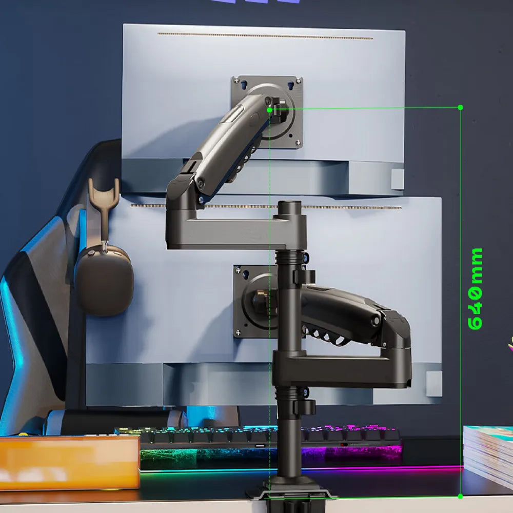 Rack Soporte Ergonómico para 2 Monitores H180
