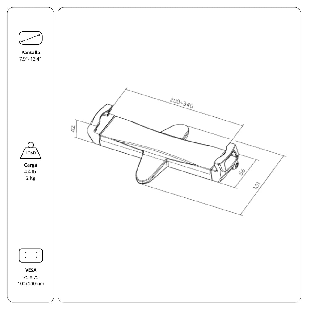 Rack Soporte Ergonómico para Tablet PAD2901