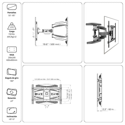 Rack Soporte Ergonómico para Televisor P65