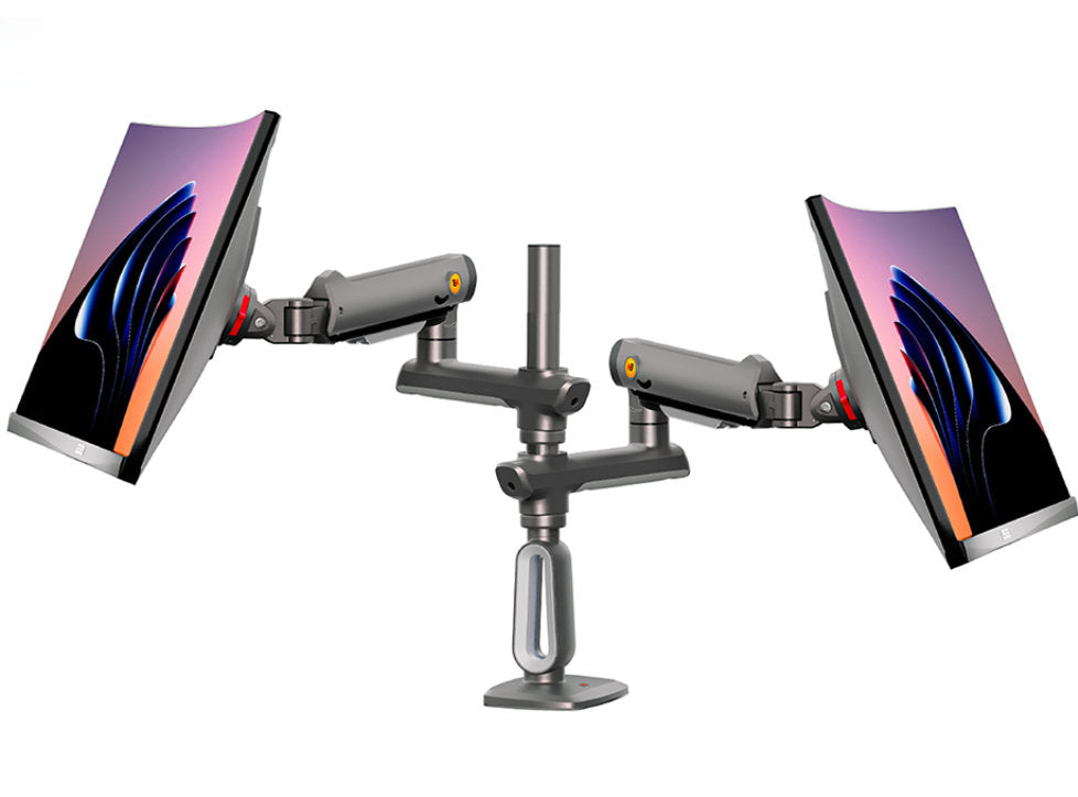 Rack Ergonómico para 2 Monitores 27" A 50" D9C